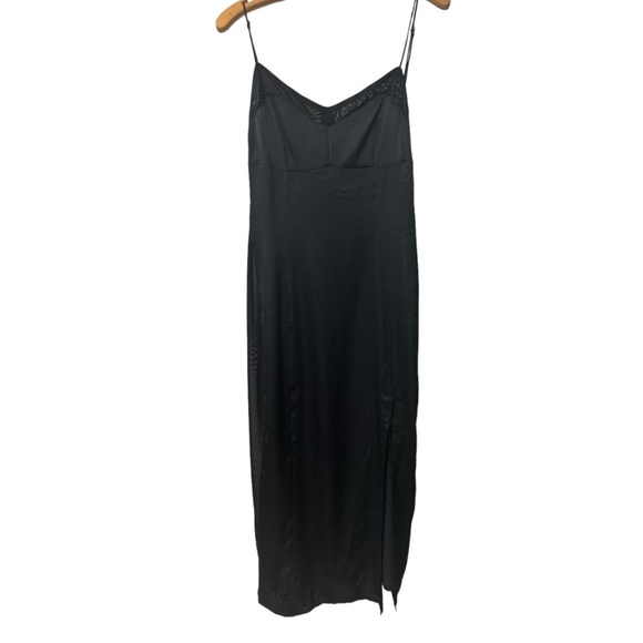 Free People Intimately, City Cool Midi Slip Black - Picture 4 of 8